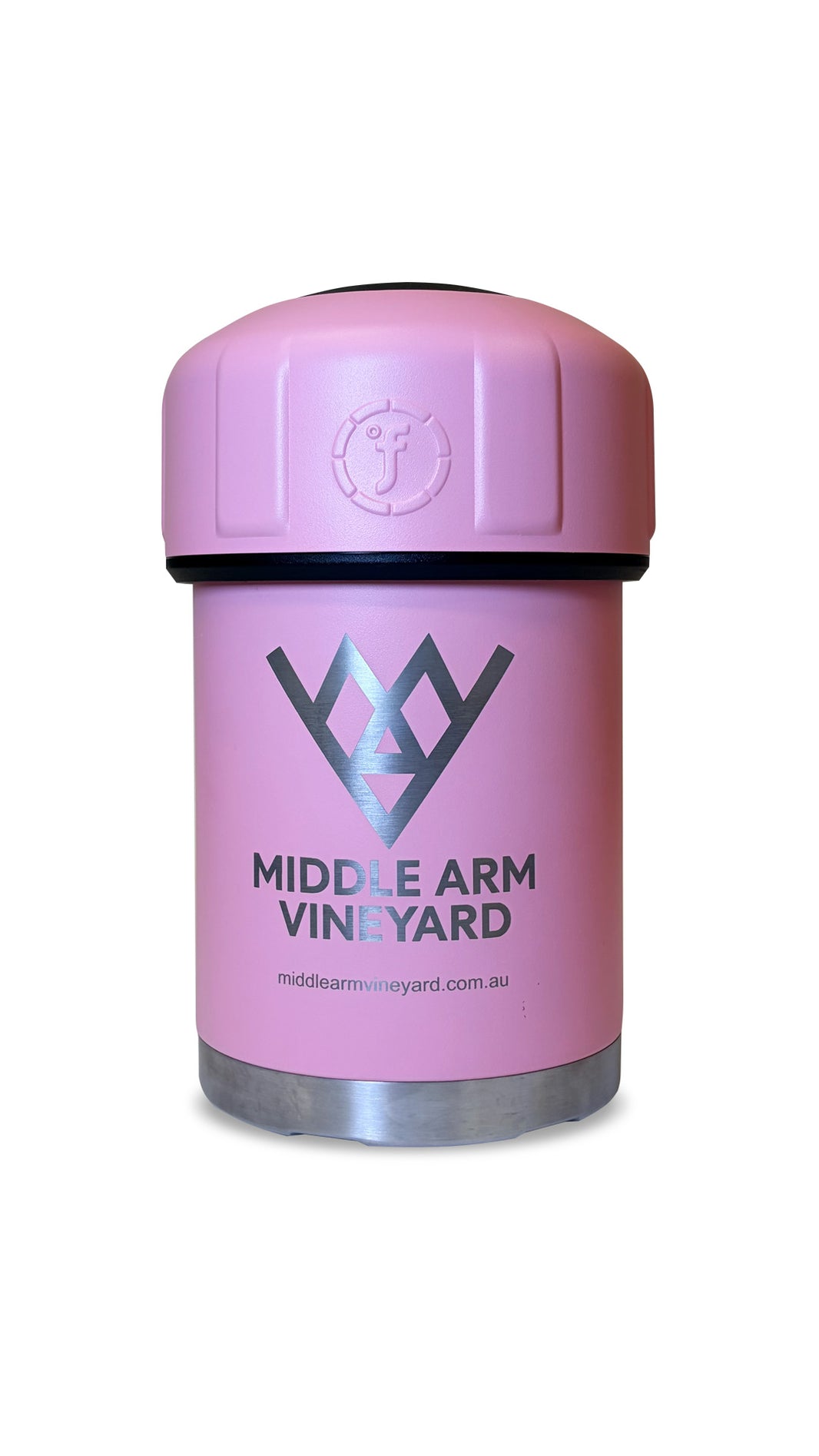Middle Arm Vineyard Fridgy Wine Coolers - Dusty Pink, on white background